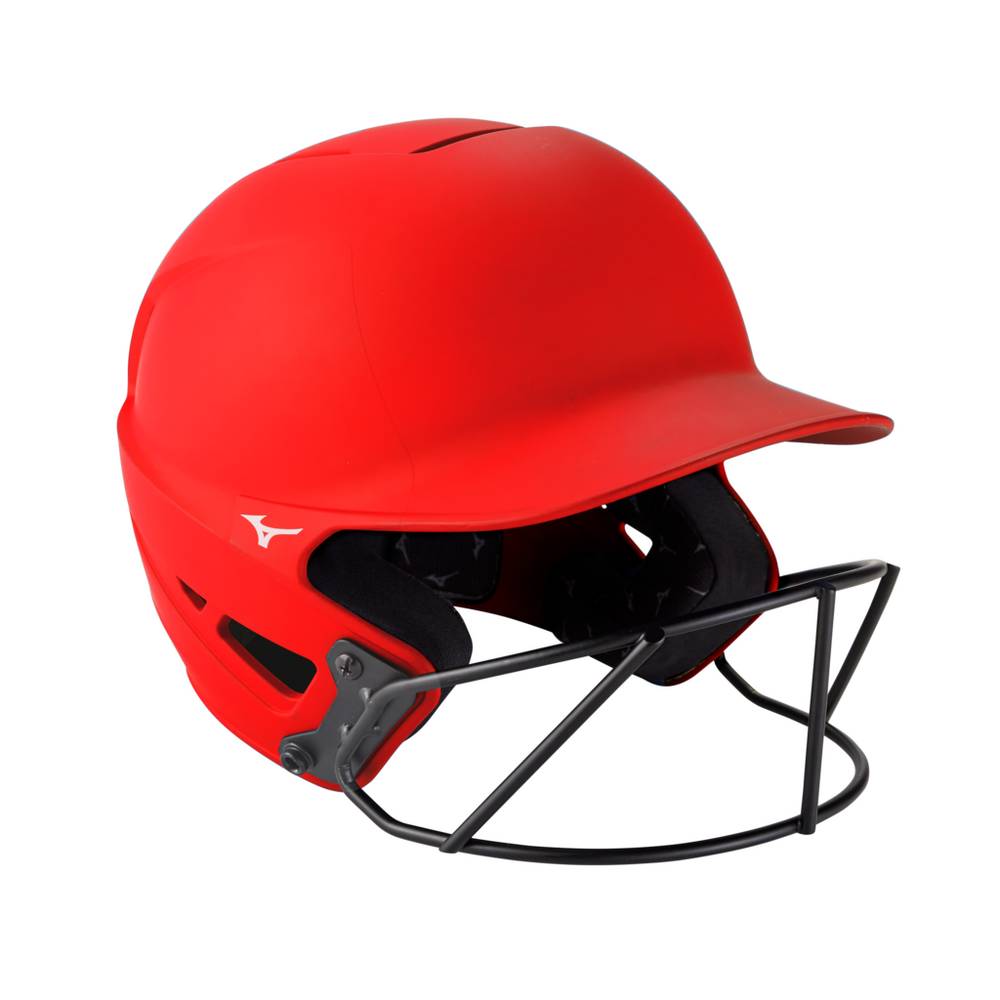 Womens Mizuno F6 Fastpitch Softball Batting Helmet Red Philippines (QGEDXW248)